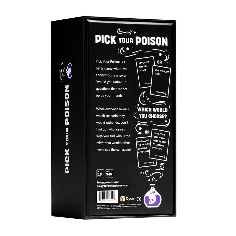 Pick Your Poison Party Game + Family Expansion Set - The “What Would You Rather Do?” Card Game for Kids, Teens, College Students, Adults, at Fun Parties and Board Games Night with Your Friends