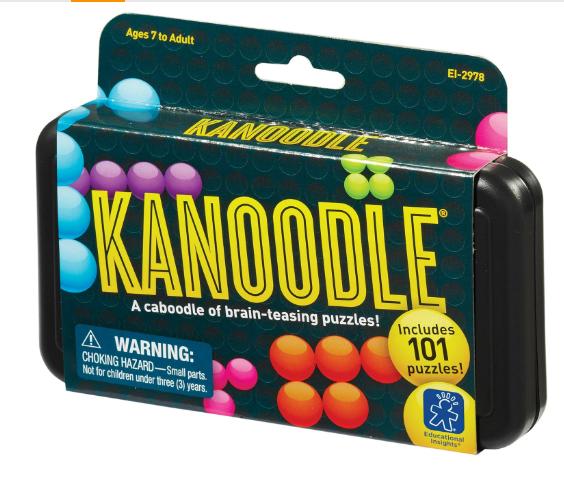 Educational Insights Kanoodle 3D Brain Teaser Puzzle for Ages 7+ Brain Games for Kids and Adults, Travel Games