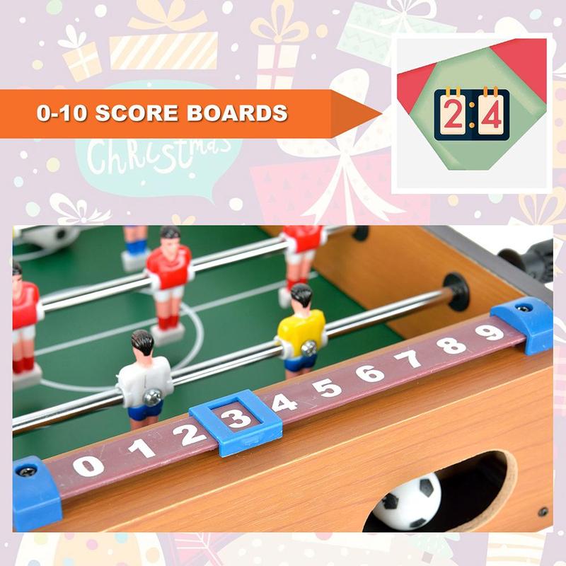 Table Football & Mini Balls, 1 Count Table Soccer & 2 Counts Balls, Parent-child Competitive Board Game, Indoor Recreation Equipment for Kids & Adults, Gaming Accessories, Party Supplies