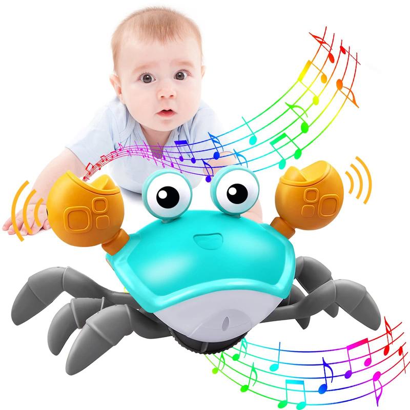 Pet crab toy, electric automatic sensing obstacle avoidance animal, can crawl away simulated crabs