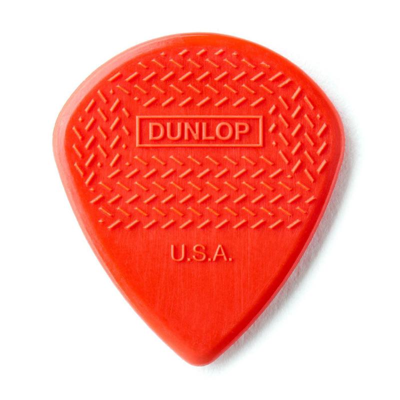 Dunlop 471P3N Max-Grip Jazz III Nylon Guitar Picks, Red, 6 Pack