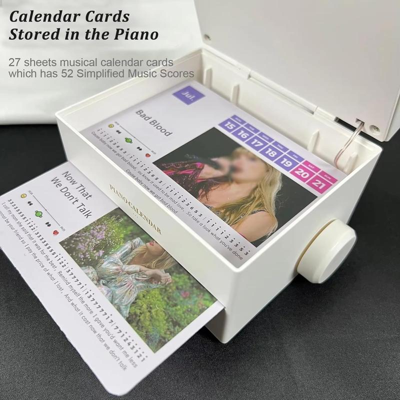 [BLACK FRIDAY] Playable Rechargeable Mini Piano with 52 Sheet Music, 28 Cards,Christmas Gift,Creative Gift,Birthday Gifts,Gift for Family and Friends