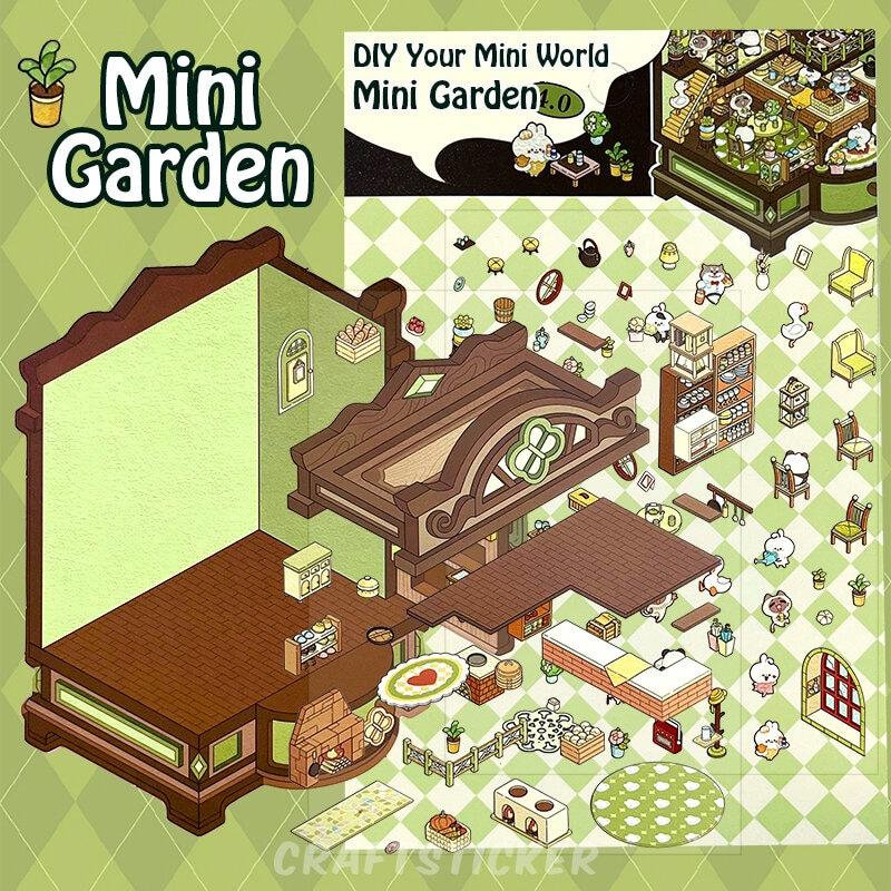 Magical Series 3D Miniature Scene Sticker | DIY Miniature Scenes Sticker Gifts | journalkit | Room Sticker Book