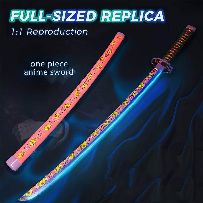 2.0 Upgraded Light Up Demon Slayer Kokushibo Sword - 40 inches Plastic Anime cosplay prop