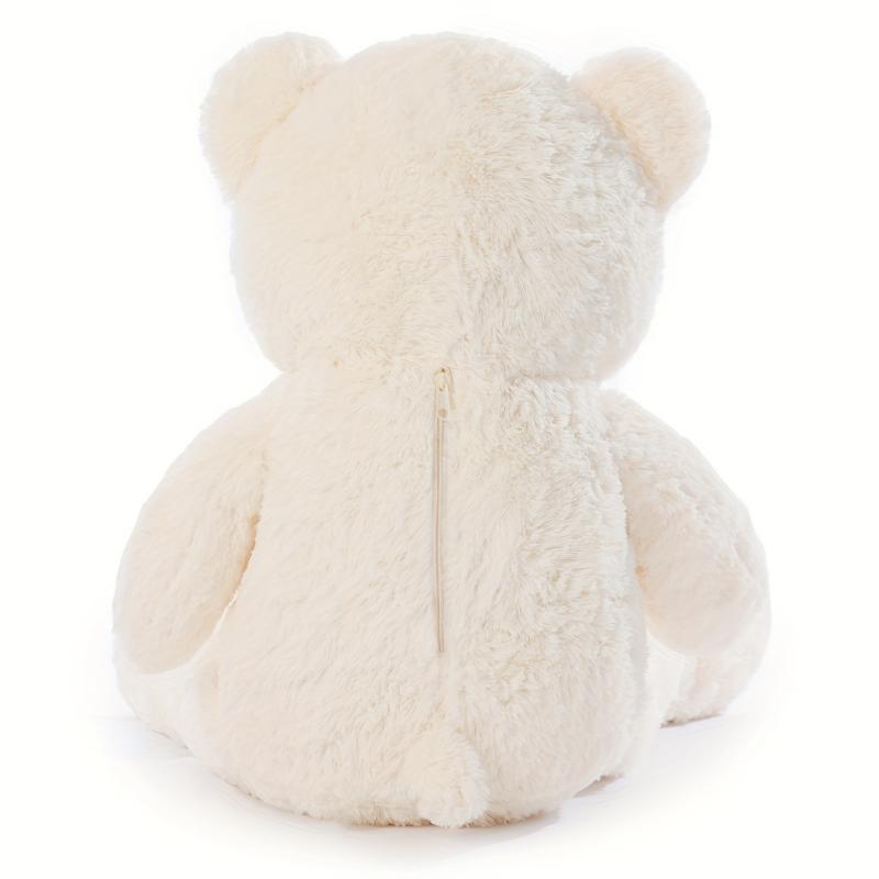 Big Teddy Bear 4Ft Giant White Soft Stuffed Animals Cute Plush Toy - For Girlfriend, Women, Kids - Perfect Valentine's Day, Christmas, Birthday Gift