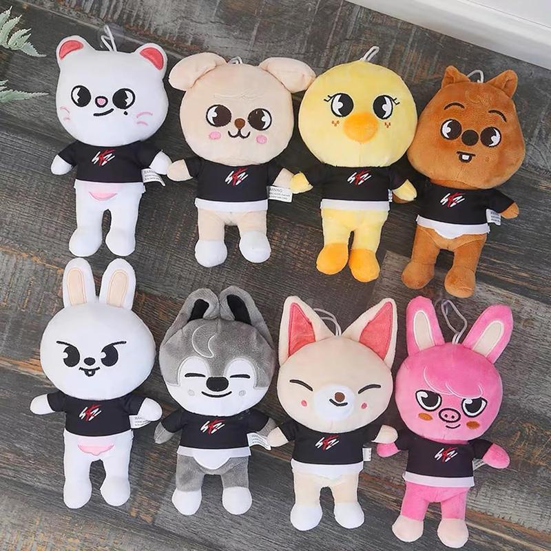 8 PCS Plushies Stray Kids Plush Toys Set 8 Inches Cute Stuffed Animals Toy Stray Kids Ideas for Fans Boys and Girls