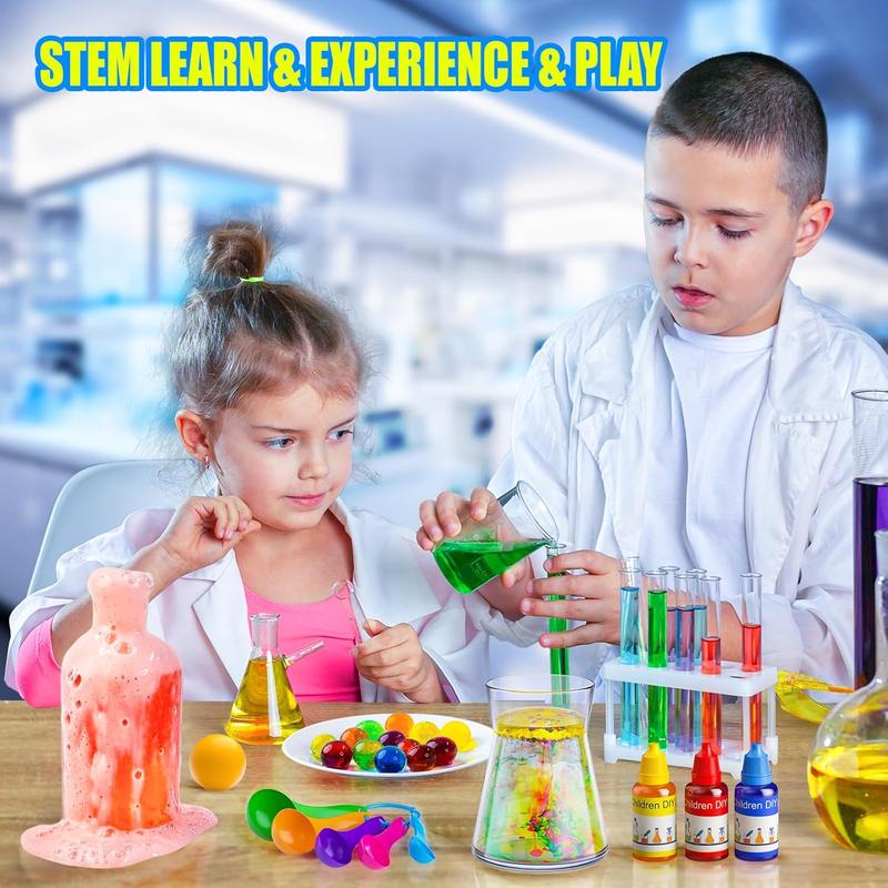 50 Lab Experiments Science Kit for Kids, STEM Activities Educational Scientist Toys Gifts for Age 6-12 Year Old Boys Girls, Chemistry and Physics Set Toys Educational Learning Set