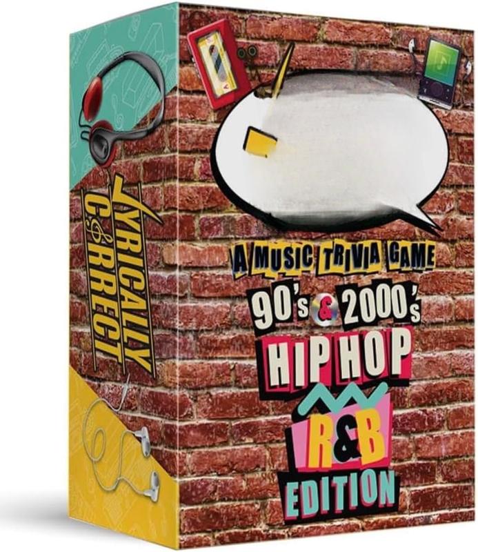 Music Trivia Card Game | Multi-Generational Family Gatherings, Adult Game Night and Fun Trivia (90's and 2000's Hip Hop and R&B)