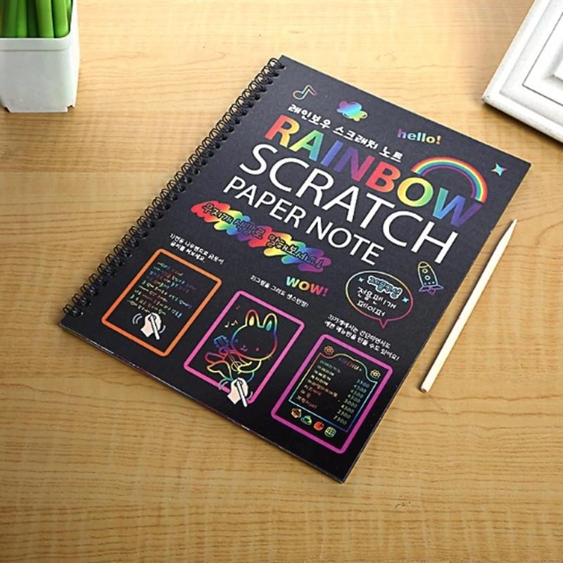 Children's Scratch art book Rainbow Best Gift Scratch Paper