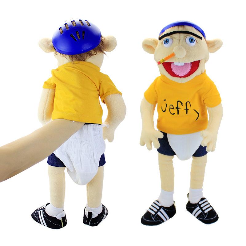 Cartoon funny mouth puppet toy Jeff 23.6inch for All Kinds of Festivals and Game Toys