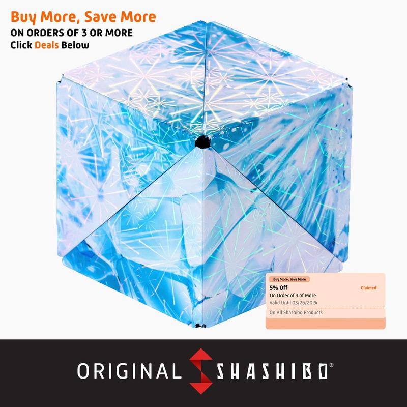 Holographic 2.0 Series - Shashibo Magnetic Puzzle Cubes (4 Styles)