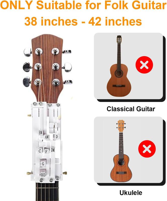 Guitar Chord Presser, Guitar Virtuoso Chord Presser, Guitar Chord Trainer Guitar Learning Tools, Guitar Assistant Practical Teaching Tool for Beginners Guitar Learning Tool Accessories，guitar accessories Guitar Chord