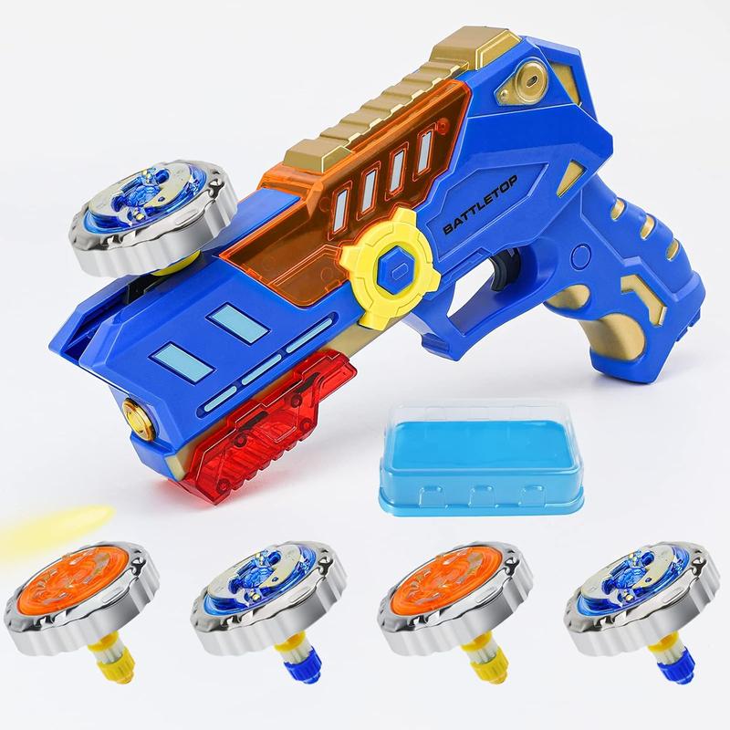 Bey Battling Top Burst Gyro Toy Set With 4 Spinning Top Burst Gyros 1 Toy Launchers Combat Battling Game Gifts For Boys Children Kids Ages 6+