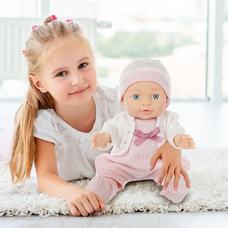 12 Inch Reborn Baby Doll with Clothes, 1 Set Cute Realistic Reborn Doll with Accessories, Birthday Gift for Girls & Boys