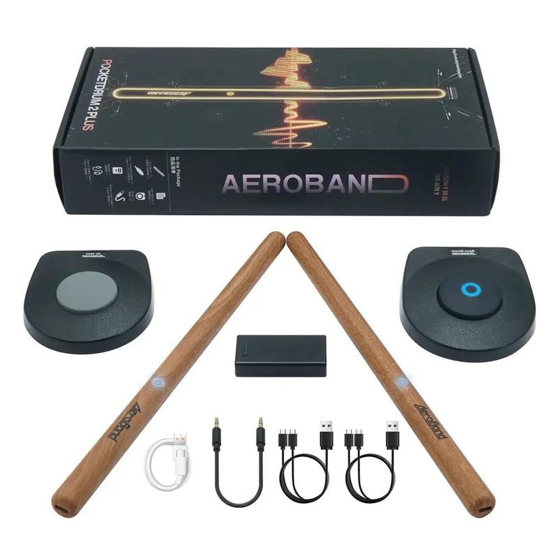 Aeroband Portable Pocket Drum Kit, 1 Set Electric Drum Kit, Electronic Drum Kit with Accessories, Perfect Christmas Gift