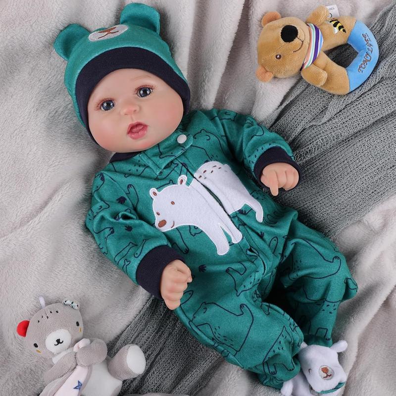 BABESIDE Reborn Baby Dolls - Bailyn, 20 Inch Realistic Reborn Doll Handmade Lifelike Newborn Baby Doll with Soft Weighted Cloth Body Gift Toy for Age 3+