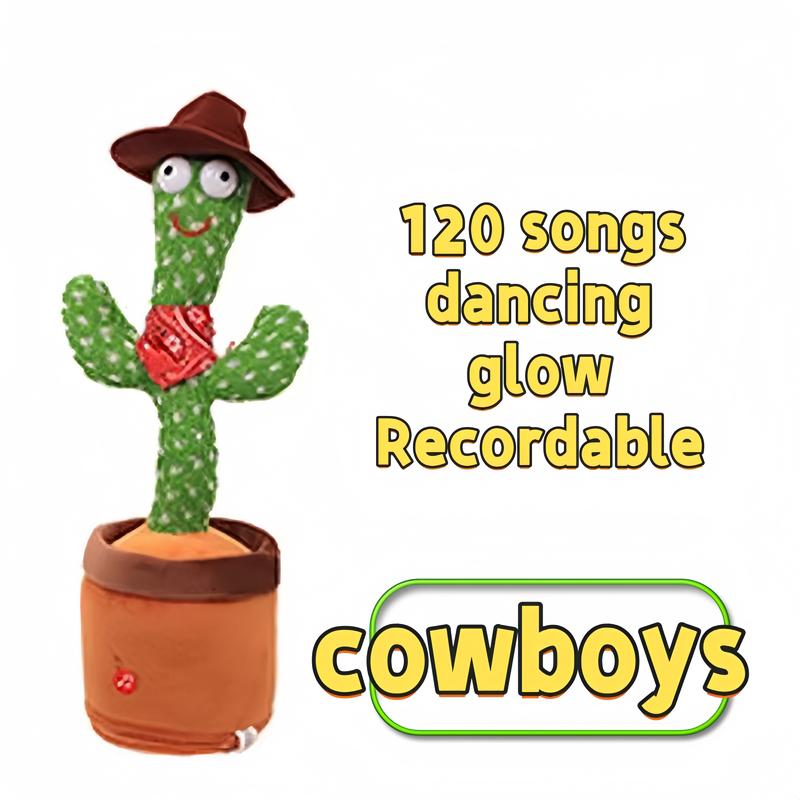 Dancing Cactus Toys,Talking SingingToy,Repeats & Recording What YouSay,Latest Cactus BirthdayGift,Prank Toy,Tricky Toy C1