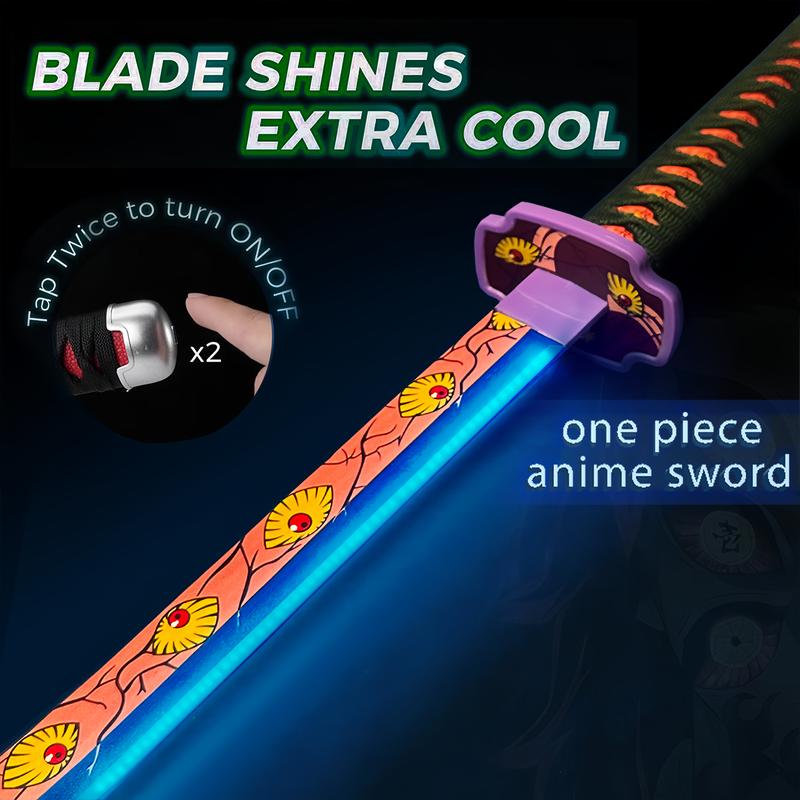 2.0 Upgraded Light Up Demon Slayer Kokushibo Sword - 40 inches Plastic Anime cosplay prop