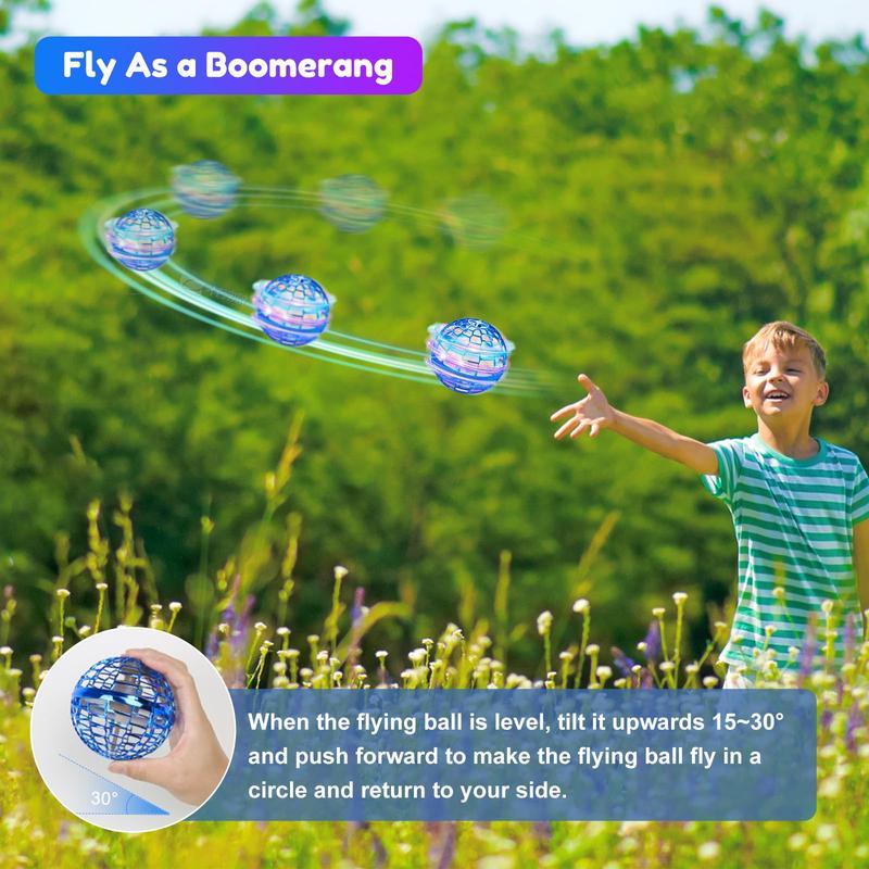 Flying Orb Ball Flying Toys: 360°Rotating Hand Controlled Galaxy Ball Cosmic Globe Hover Ball Toys Gifts for Boys Girls