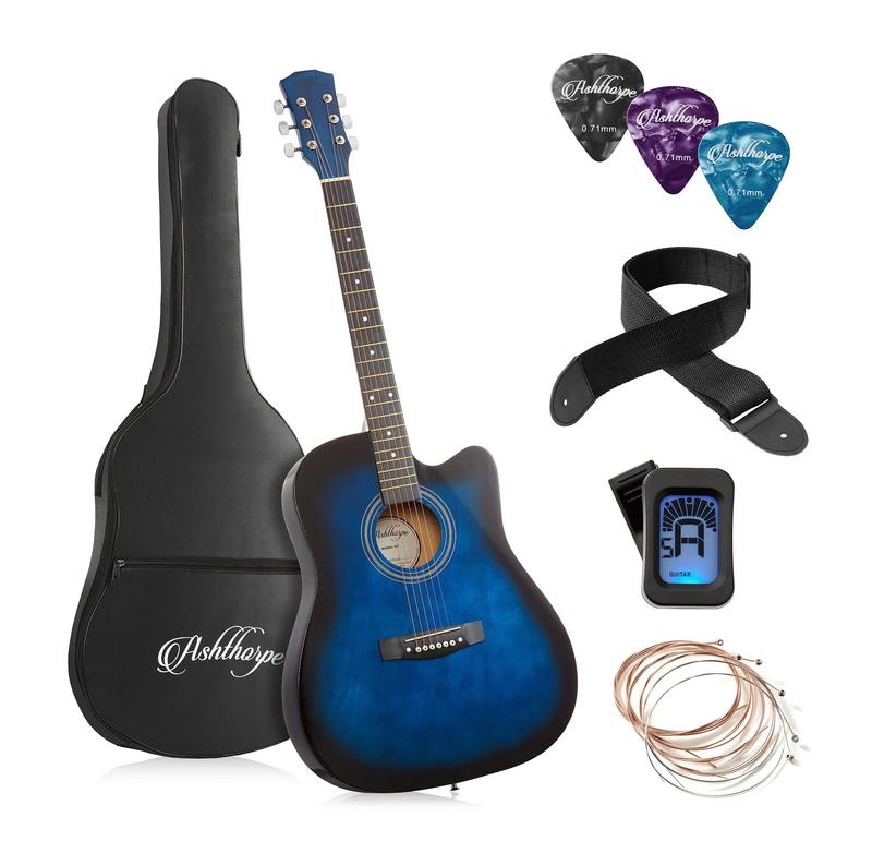 41-Inch Beginner Acoustic Guitar Starter Package