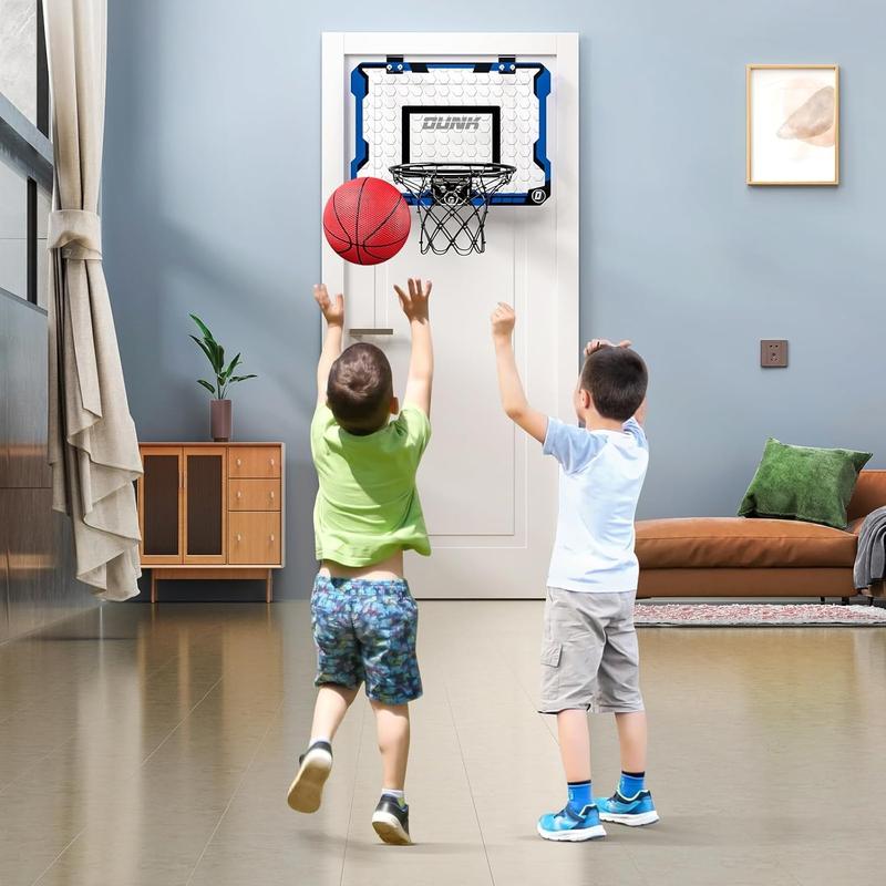 Blue Indoor basketball , Mini basketball hoop with 4 Balls  for Bedroom Office,Outdoor,Indoor Basketball Hoop ,Basketball Toys ,Christmas gift