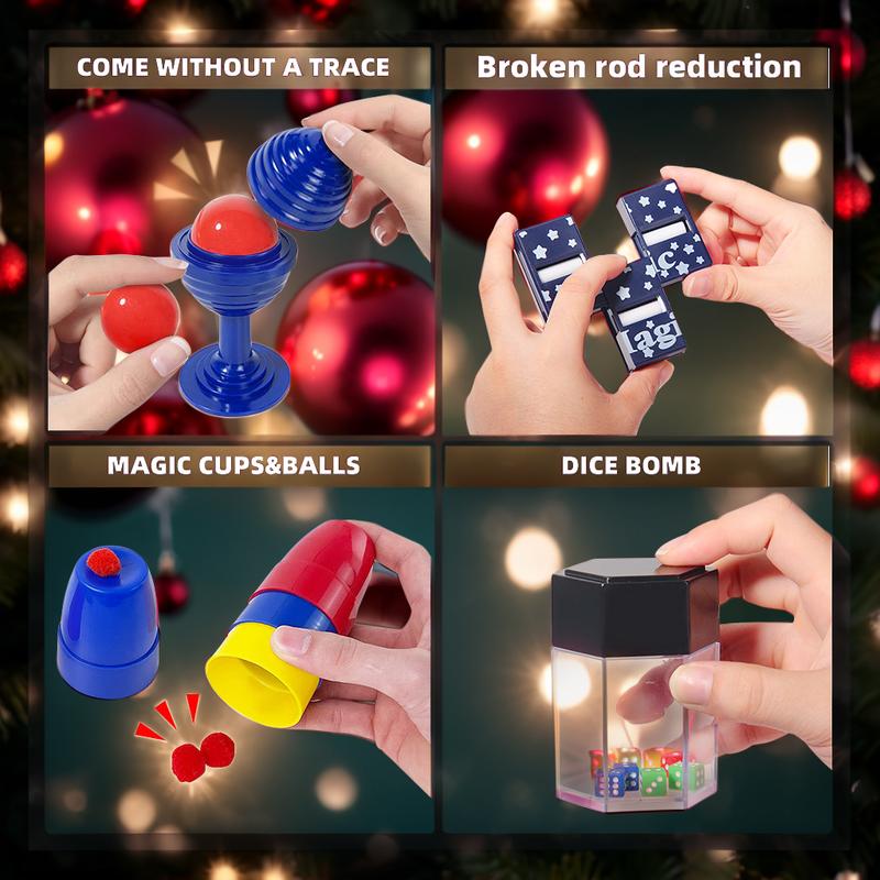 Magic Set - Magic Tricks Kit With Step-By-Step Instructions for Kids Ages 6-12 - Magic Toy Gifts for Girls and Boys Beginners