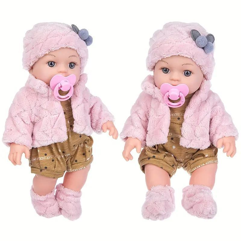 12 Inch Lifelike Silicone Reborn Doll, Simulated Doll Toy, Soft Rubber Toy, Birthday Gift, Hand Figurine for Holiday Gift