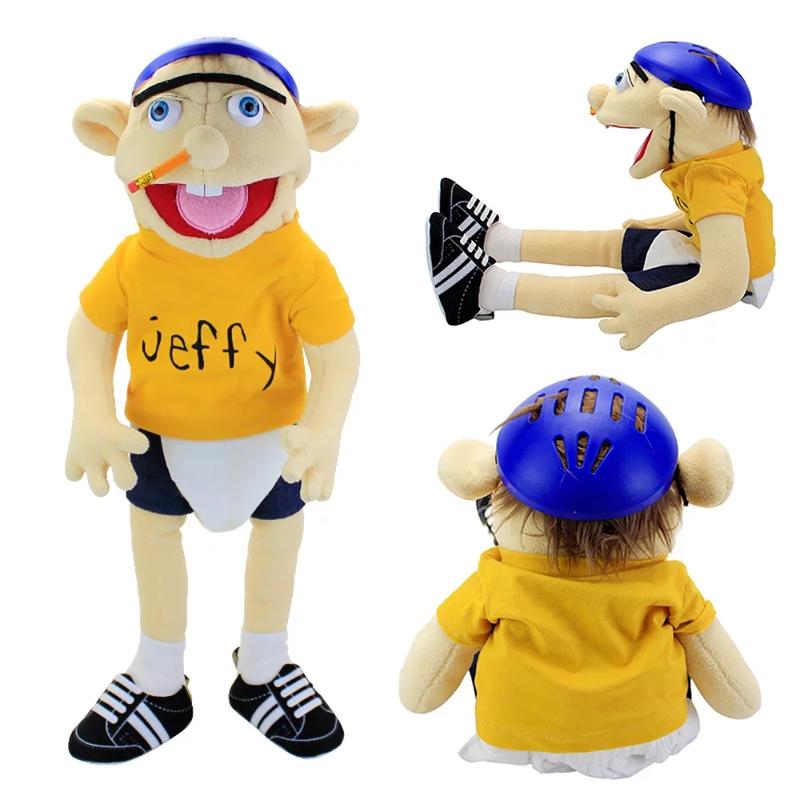 Cartoon funny mouth puppet toy Jeff 23.6inch for All Kinds of Festivals and Game Toys