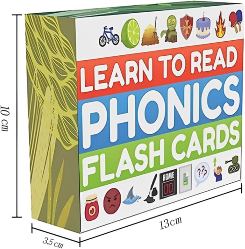 Phonics Flash Cards - Learn to Read in 20 Phonic Stages - Digraphs CVC Blends Long Vowel Sounds - Educational Homeschool Resource for Kids Ages 4-8