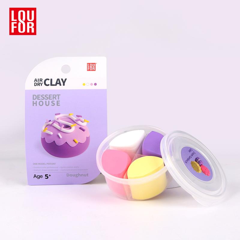 DIY Air Clay Craft Kit - Cute Mini Dessert - 12 Boxes of Soft and Ultra Light Clay for Kids, Safe and Non-Toxic with Guided Tutorials