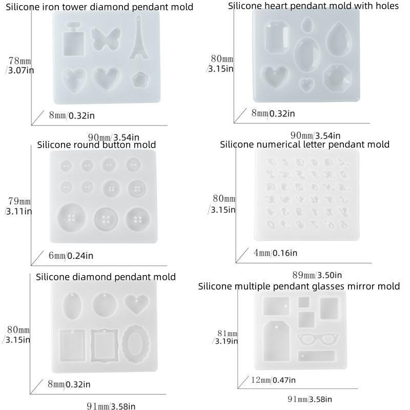 Silicone Pendant Mold, DIY Crystal Drop Glue Mold, DIY Decoration Mold For Home Decor, DIY Craft Supplies