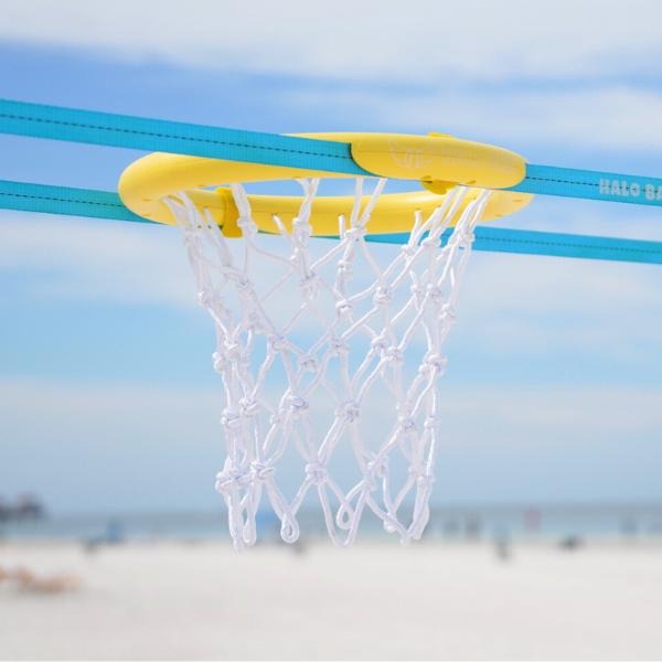 Halo Ball Portable Basketball Hoop - New Sport for Boys, Girls, Family - Outside backyard game - Play at Beach, Lawn, Backyard, Pool