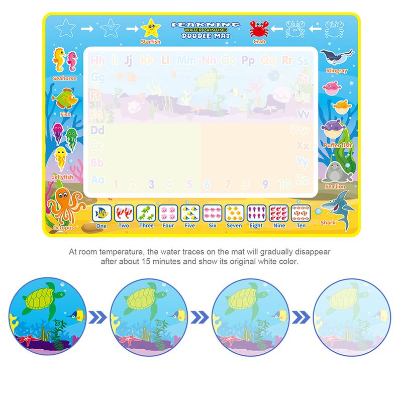 39″×27″ Water Doodle Mat Reusable Drawing Writing Doodle Board Toy Educational