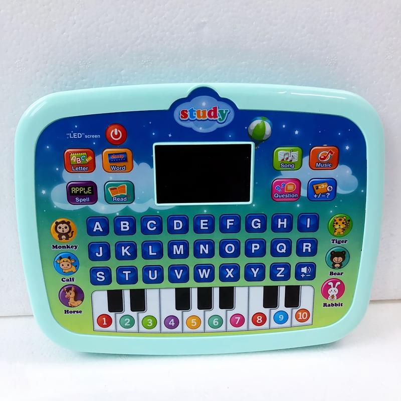 Kids Interactive Electronic Toy Tablet with LED Screen for Early Development: Teach Alphabet, Numbers, Word, Music, Math for Boys & Girls (Battery Not Included) Halloween Christmas Gift