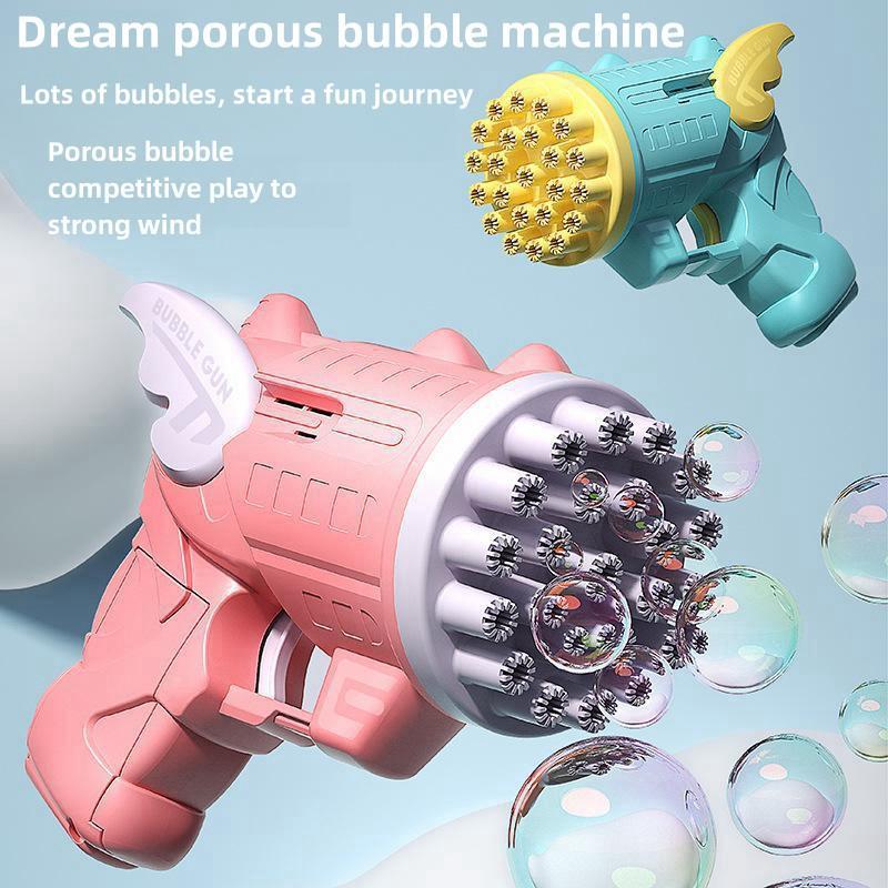 Bubble Machine without Battery, 23 Hole Bubble Machine for Outdoor, Automatic Bubble Maker for Birthday Gift