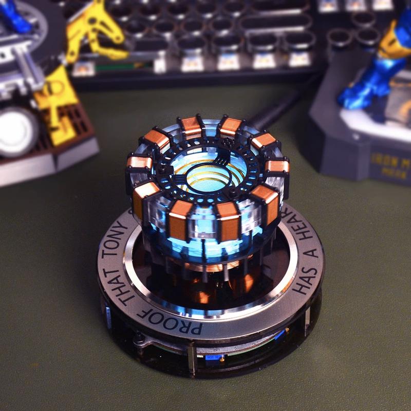 Arc Reactor MK1 Levitating 1:1 Scale DIY Floating and Spinning in Air LED for Unique Gifts,Room Decor,Office Desk Tech Toys