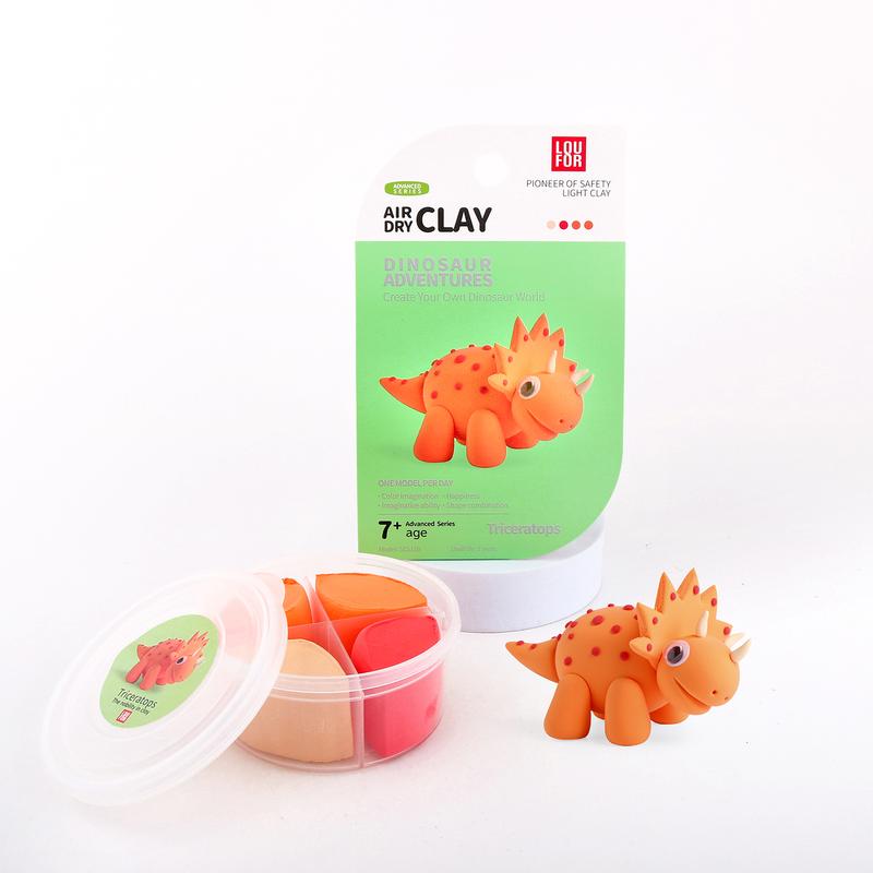 DIY Clay,Dinosaur Adventures-Air Dry Clay 12 boxes, Soft & Ultra Light, safe&Non-Toxic, DIY Craft Easy to use,Modeling Clay for  with Accessories, Tools and Tutorials