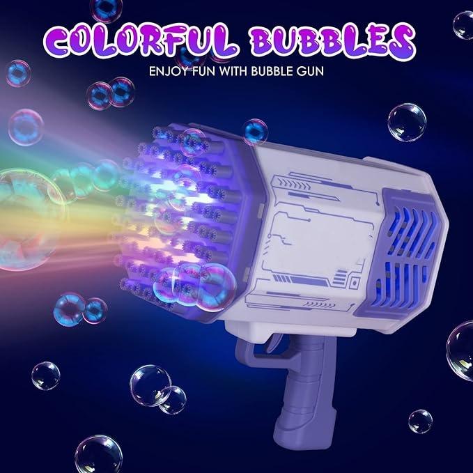 Upgraded Bubble Machine, Bubble Machine With Led Light,69 Hole Bubble Machine,Ideal For Outdoor And Indoor Use At Birthdays, Weddings, And Parties, Perfect For Kids Aged 3 And Up bubble machine