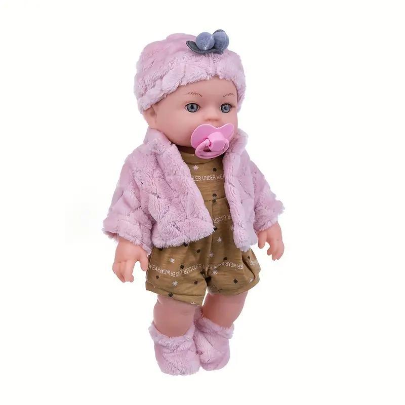 12 Inch Lifelike Silicone Reborn Doll, Simulated Doll Toy, Soft Rubber Toy, Birthday Gift, Hand Figurine for Holiday Gift