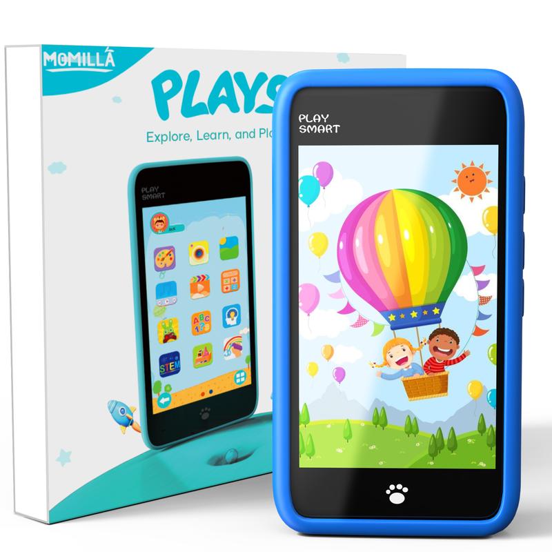 PlaySmart Kids Phone Toys Girls Boys Age 3-12, Camera, 200+ Educational Games, Music Player, 3.97