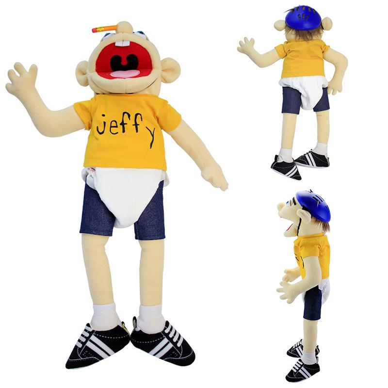 Cartoon funny mouth puppet toy Jeff 23.6inch for All Kinds of Festivals and Game Toys