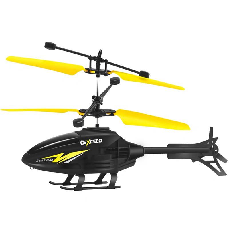 Mini helicopter for adults. Intelligent induction hovering aircraft, four-axis flying toy. A great gift toy for boys and girls. Red.