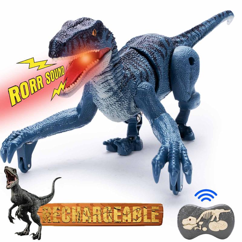 Interactive Robot Dinosaur Toy with LED Lights & Lifelike Roaring Sounds for Kids