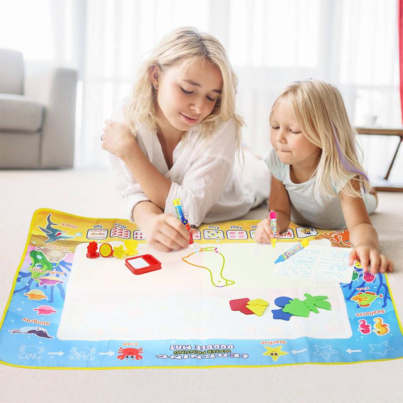 39″×27″ Water Doodle Mat Reusable Drawing Writing Doodle Board Toy Educational