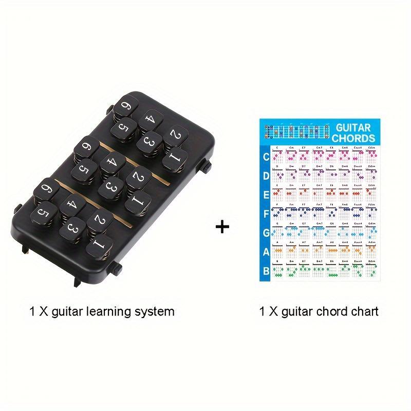 Guitar Chords Learning Toy, 1 Count Guitar Chord Learning Starter, Fun and Effective Trainer Guitar Chords Learning Toy, Guitar Accessories, Musical Instrument Tool, Stocking Fillers Gift, Christmas Gift, Christmas Gift Ideas