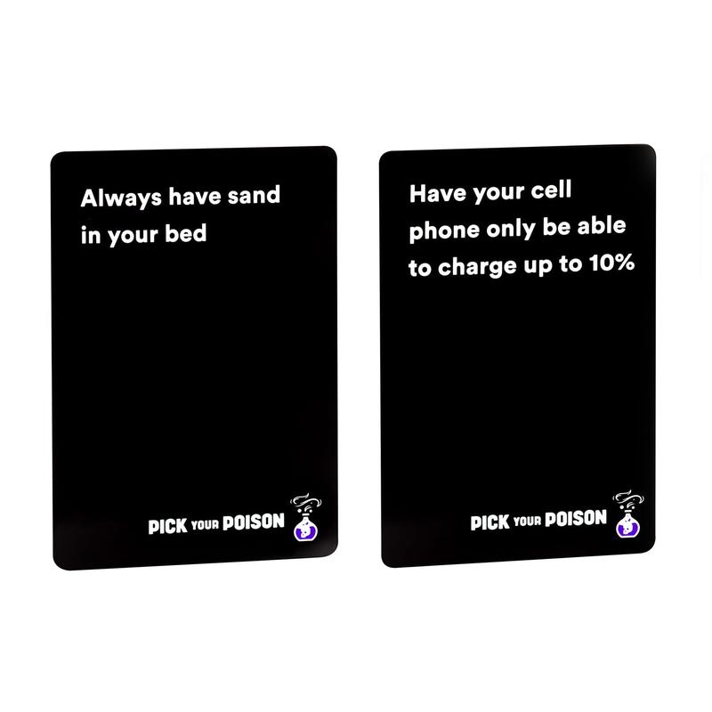 Pick Your Poison Party Game + Family Expansion Set - The “What Would You Rather Do?” Card Game for Kids, Teens, College Students, Adults, at Fun Parties and Board Games Night with Your Friends