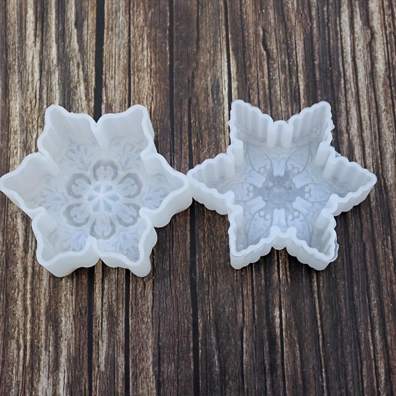 Snowflake Shaped Silicone Mold, 1 Count DIY Candle Mold, Soap Making Mold, DIY Candle Making Tool for Home Desktop Decor, Christmas Gift