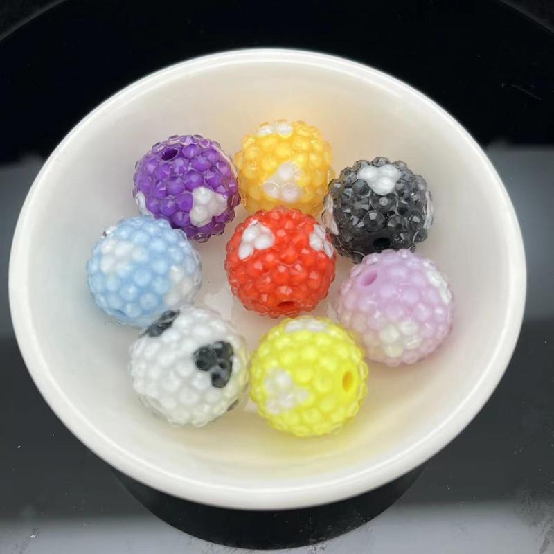 [RS20]50pcs 18mm Rhinestone Beads Colorful DIY