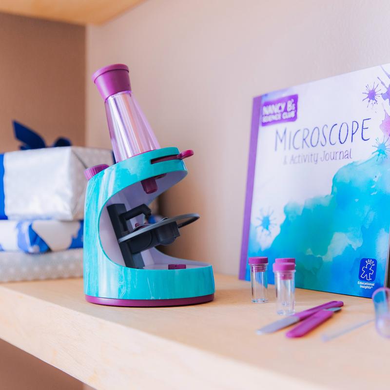 Educational Insights Nancy B's Science Club Microscope for Kids, Microscope Kit, Gift for Boys & Girls, Ages 8-12