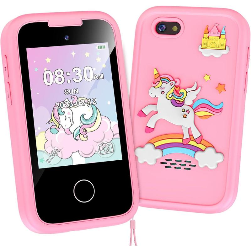 Kids Smart Phone Toys for Girls, Christmas Birthday Gifts for 3-10 Year Old Girl Boy Kids Toys, 2.8